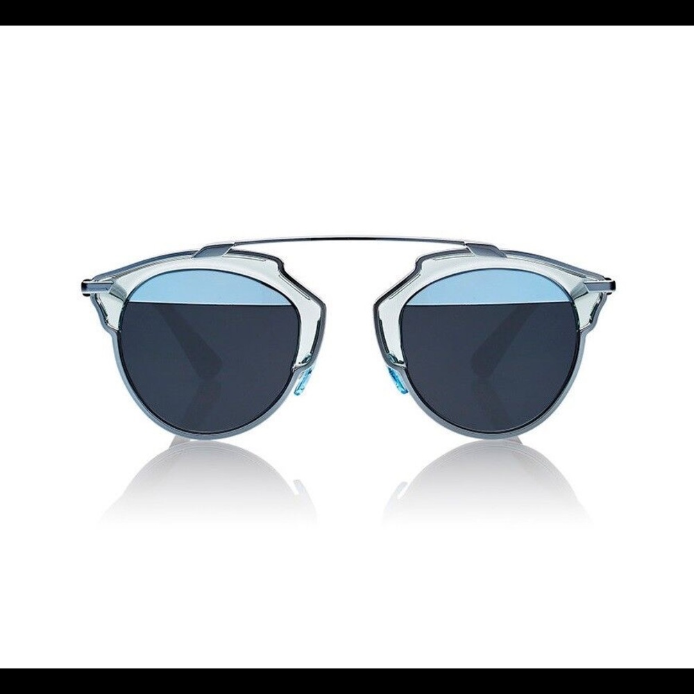 Dior So Real Sunglasses in Light Blue/Havana. 100% authentic & lightly worn